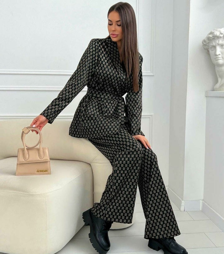 Tailleur Ilaria-Completo giacca e pantalone logato